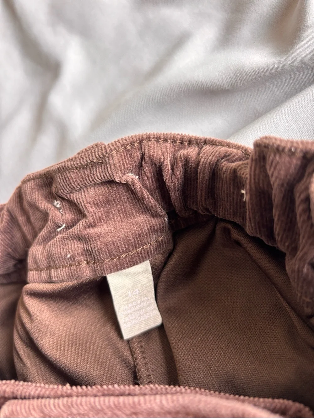 The Children’s Place Corduroy Brown Ruffle Mini Skort Size 14 Girls (Fits 10/12)